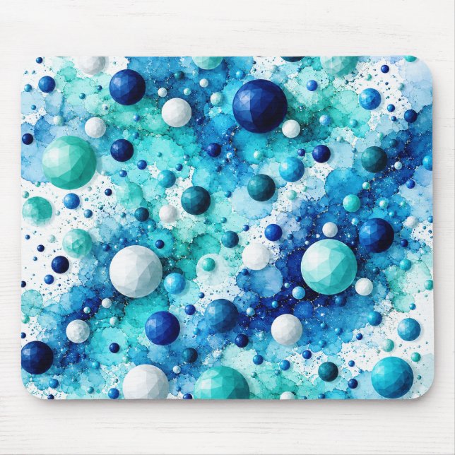 Coastal Poly Bubbles  Mouse Pad (Front)