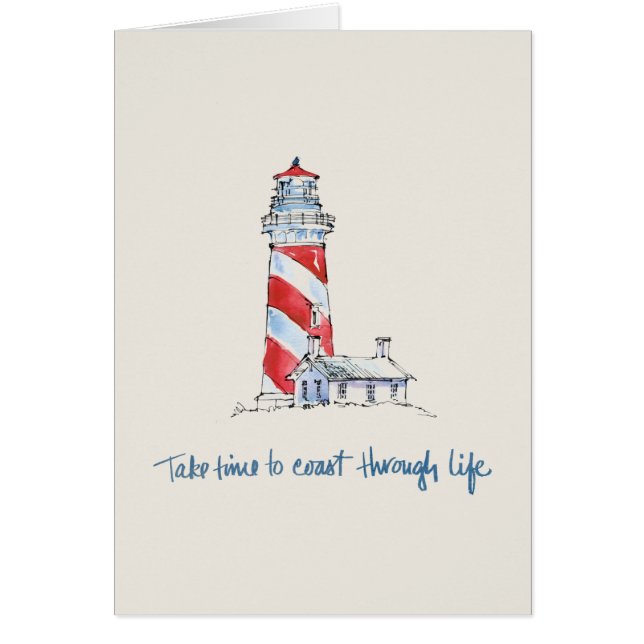 Coastal Quote | Take Time To Coast Through Life (Front)