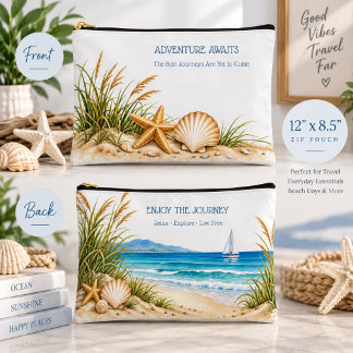Coastal Retirement Freedom Travel Adventure Awaits Accessory Pouch