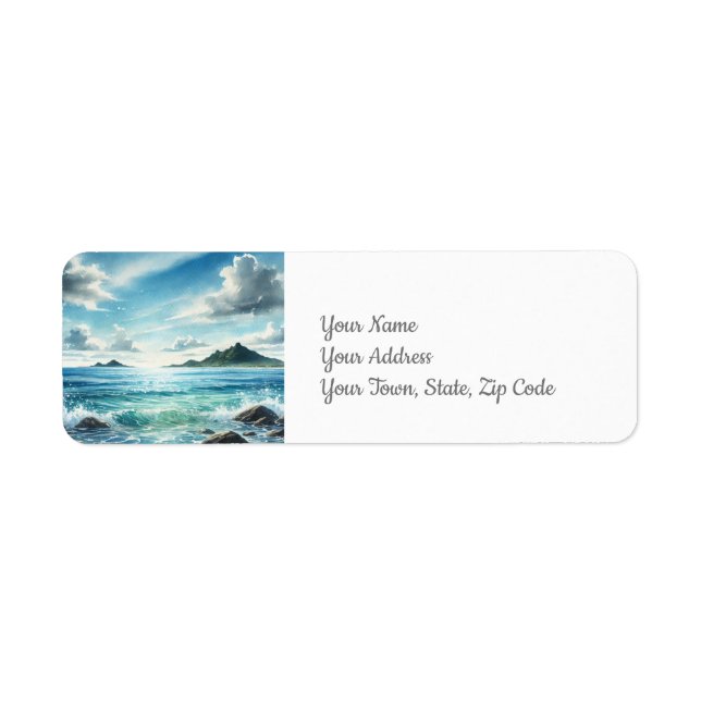 Coastal Return Address Label (Front)