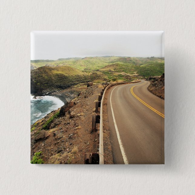 Coastal Road 15 Cm Square Badge (Front)