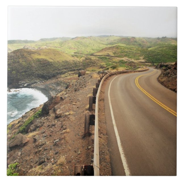 Coastal Road Ceramic Tile (Front)