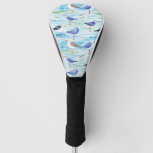 Coastal Sandpiper Shoreline Pattern (3) Golf Head Cover