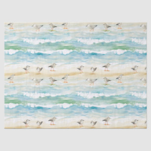 Coastal Sandpiper Shoreline Pattern (5) Tissue Paper