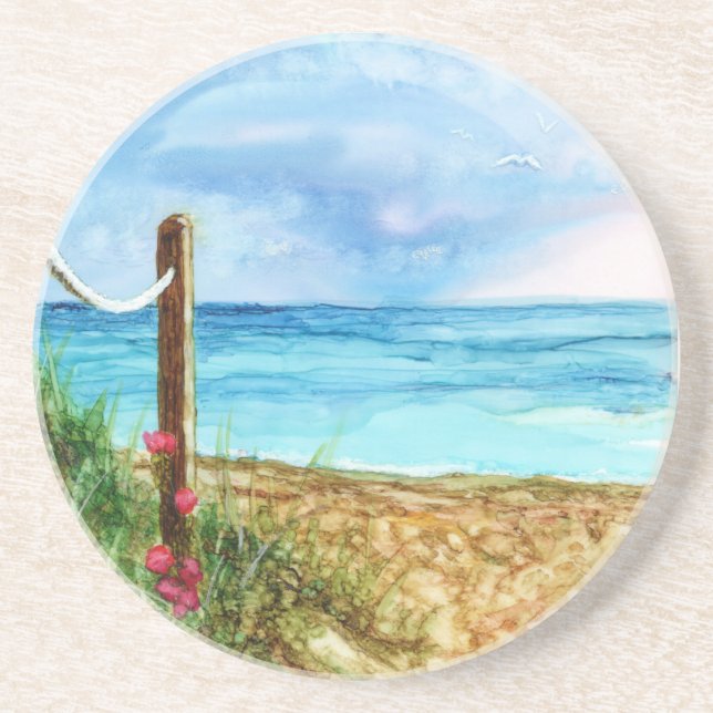 Coastal Sandstone Coaster (Front)