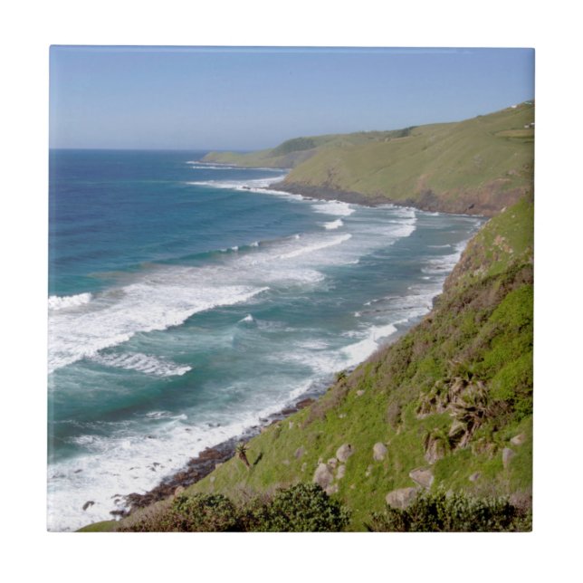 Coastal Scenery Coffee Bay Ceramic Tile (Front)