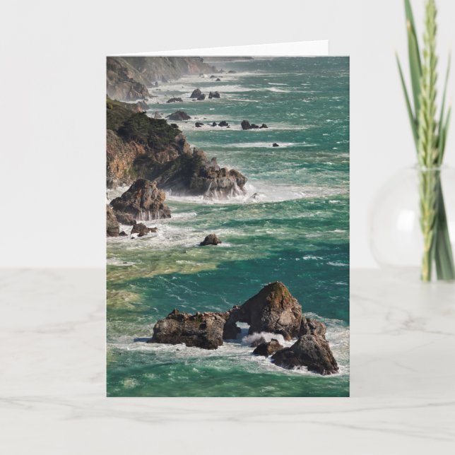 Coastal Scenic With Waves Card (Front)