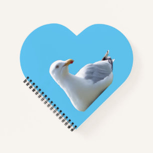 Coastal Seagull Nature Seaside Bird Art Notebook