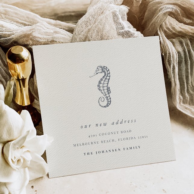 Coastal Seahorse Change of Address Moving Announcement (Creator Uploaded)