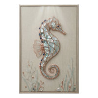 Coastal Seahorse Wall Art