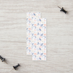 Coastal Seashell Bookmark Beachy Reading Accessory Calling Card