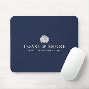 Coastal Seashell Brand Logo Mouse Pad