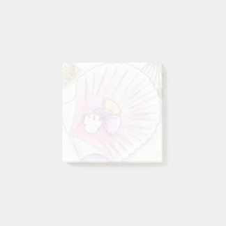 Coastal Seashell Collection Nautical Sticky Notes