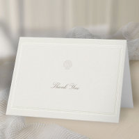 Coastal Seashell Nautical Formal Ecru Wedding