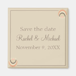 Coastal Seashells Save the Date Magnet