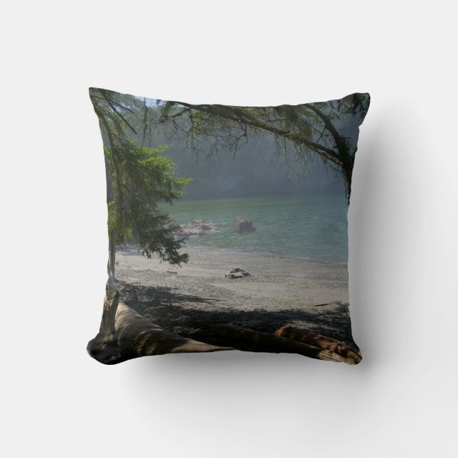 Coastal, seashore, beautiful, real image cushion (Front)