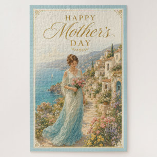 Coastal Serenity Mother’s Day Greeting Jigsaw Puzzle