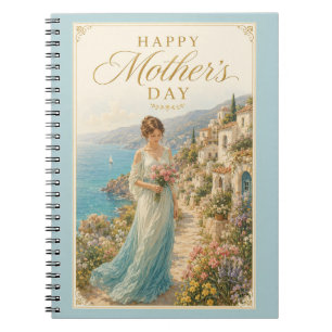 Coastal Serenity Mother’s Day Greeting Notebook