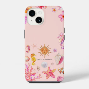 Coastal Serenity Summer Collage iPhone 14 Case