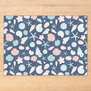Coastal Shells Beach & Ocean Design Acrylic Invitations