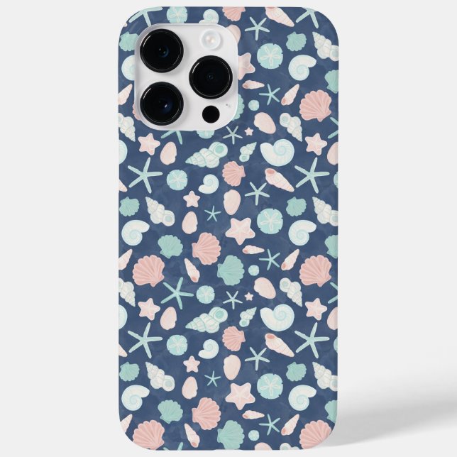 Coastal Shells Beach & Ocean Design Case-Mate iPhone Case (Back)