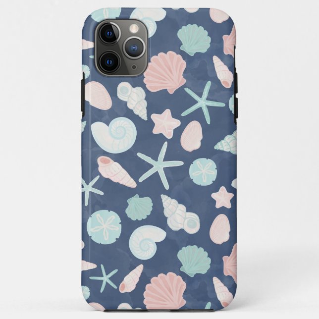 Coastal Shells Beach & Ocean Design Case-Mate iPhone Case (Back)