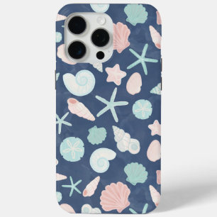 Coastal Shells Beach & Ocean Design iPhone 15 Pro Max Case