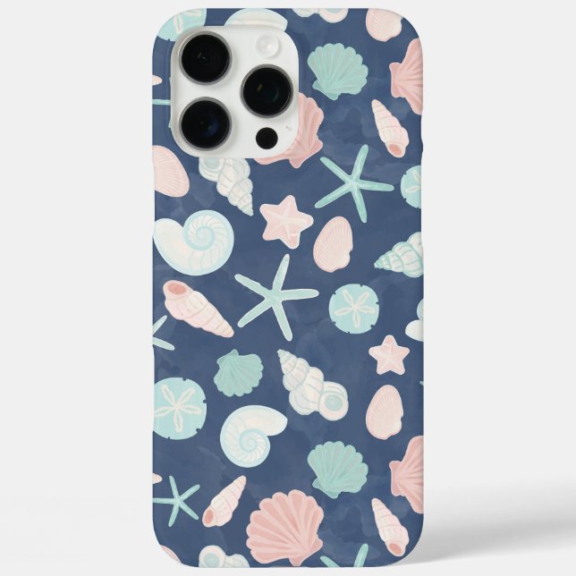 Coastal Shells Beach & Ocean Design Case-Mate iPhone Case (Back)