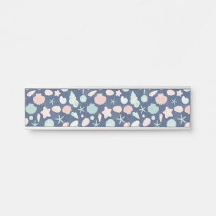 Coastal Shells Beach & Ocean Design Door Sign