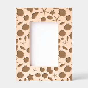 Coastal Shells Beach & Ocean Design Etched Frames