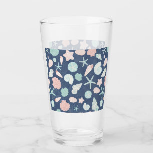 Coastal Shells Beach & Ocean Design Glass