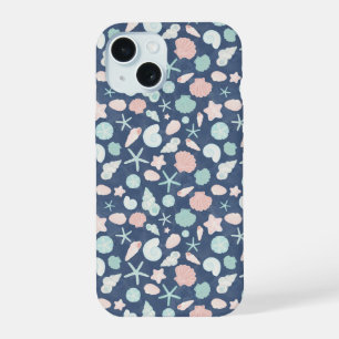 Coastal Shells Beach & Ocean Design iPhone 15 Case