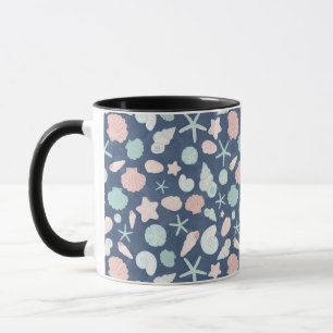 Coastal Shells Beach & Ocean Design Mug