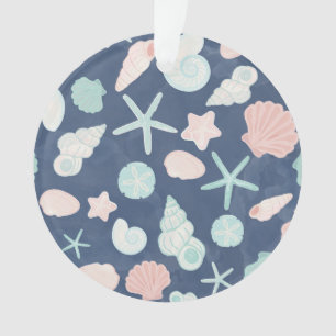 Coastal Shells Beach & Ocean Design Ornament