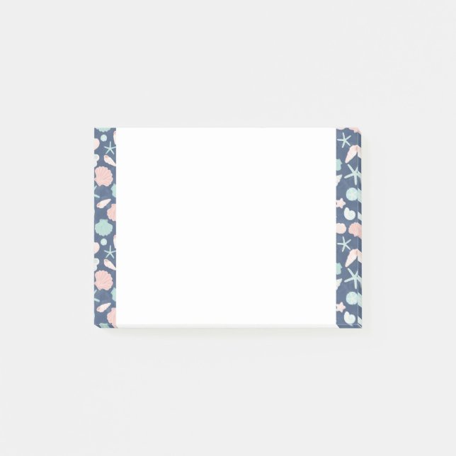 Coastal Shells Beach & Ocean Design Post-it Notes (Front)