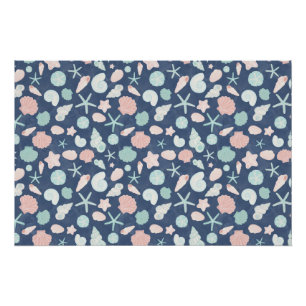 Coastal Shells Beach & Ocean Design Poster