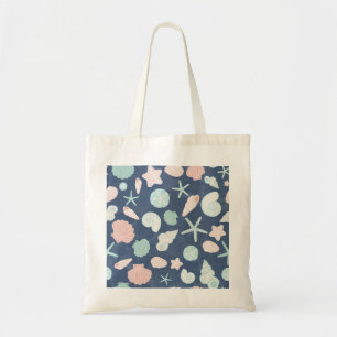 Coastal Shells Beach & Ocean Design Tote Bag