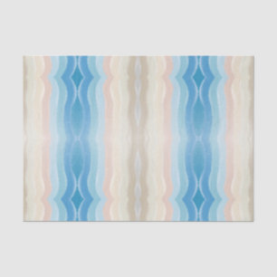 Coastal Shoreline Salty Wavy Repeat Pattern  Tissue Paper
