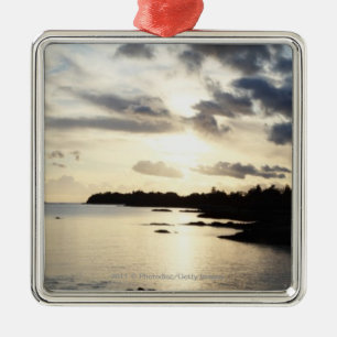 Coastal Silhouette in County Kerry, Ireland Metal Ornament