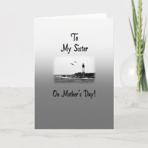 Coastal Sister Mothers Day Card