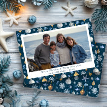 Coastal Snowflakes & Nautical Elements Photo