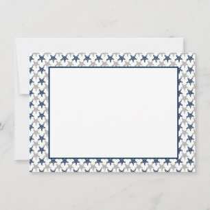 Coastal Starfish Flat Note Card 