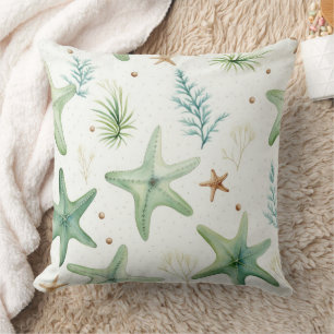 Coastal Starfish Pattern Cushion