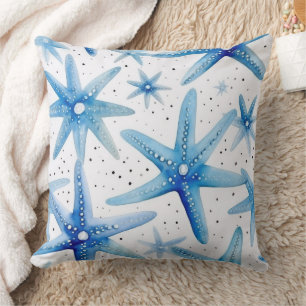 Coastal Starfish Pattern Cushion