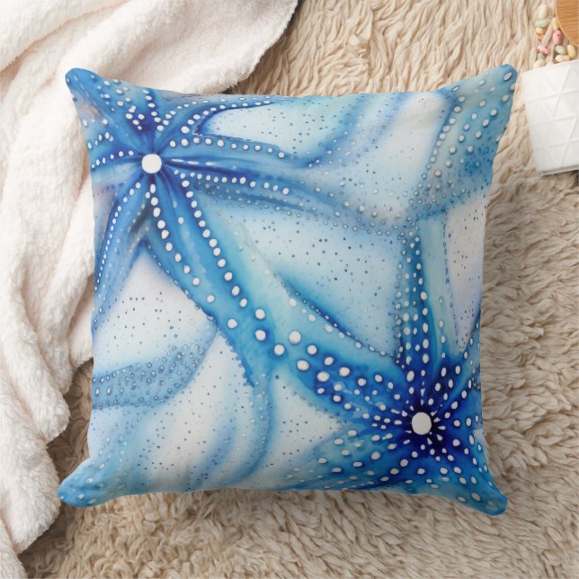 Coastal Starfish Pattern  Cushion (Blanket)