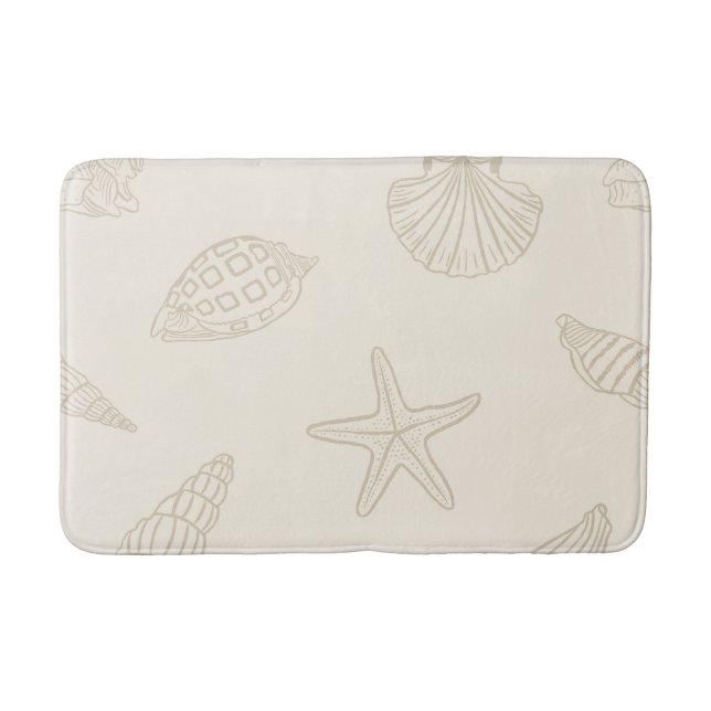 Coastal Steps Sandy Taupe Bath Mat (Front)