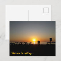 Coastal Summer Sunset Silhouette