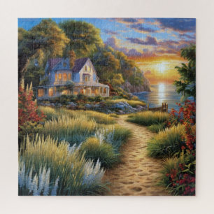 Coastal Sunset Serenity Jigsaw Puzzle