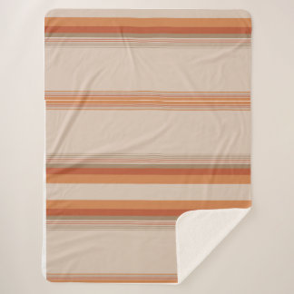 Coastal sunset sherpa blanket