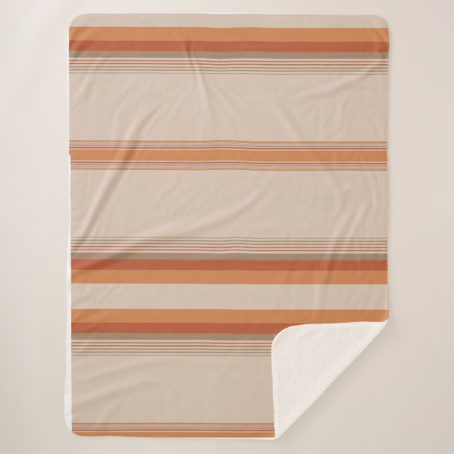 Coastal sunset sherpa blanket (Front)